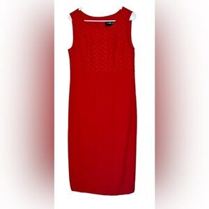 Sleeveless Red Dress Sag Harbor Size 12